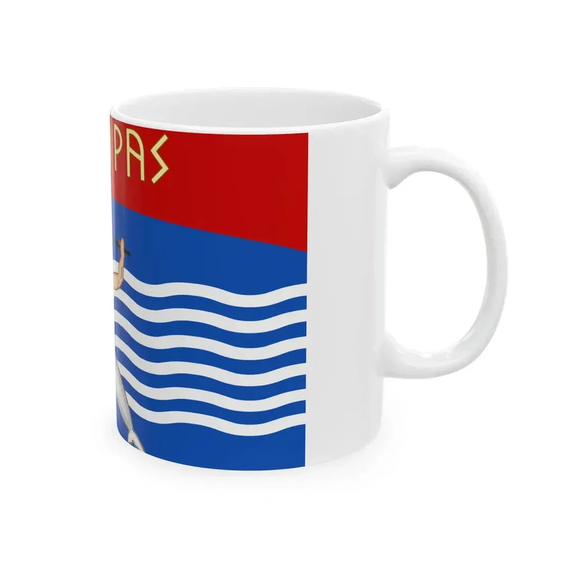 Flag of Lucanian Taranto (Italy) White Coffee Mug - Go Mug Yourself