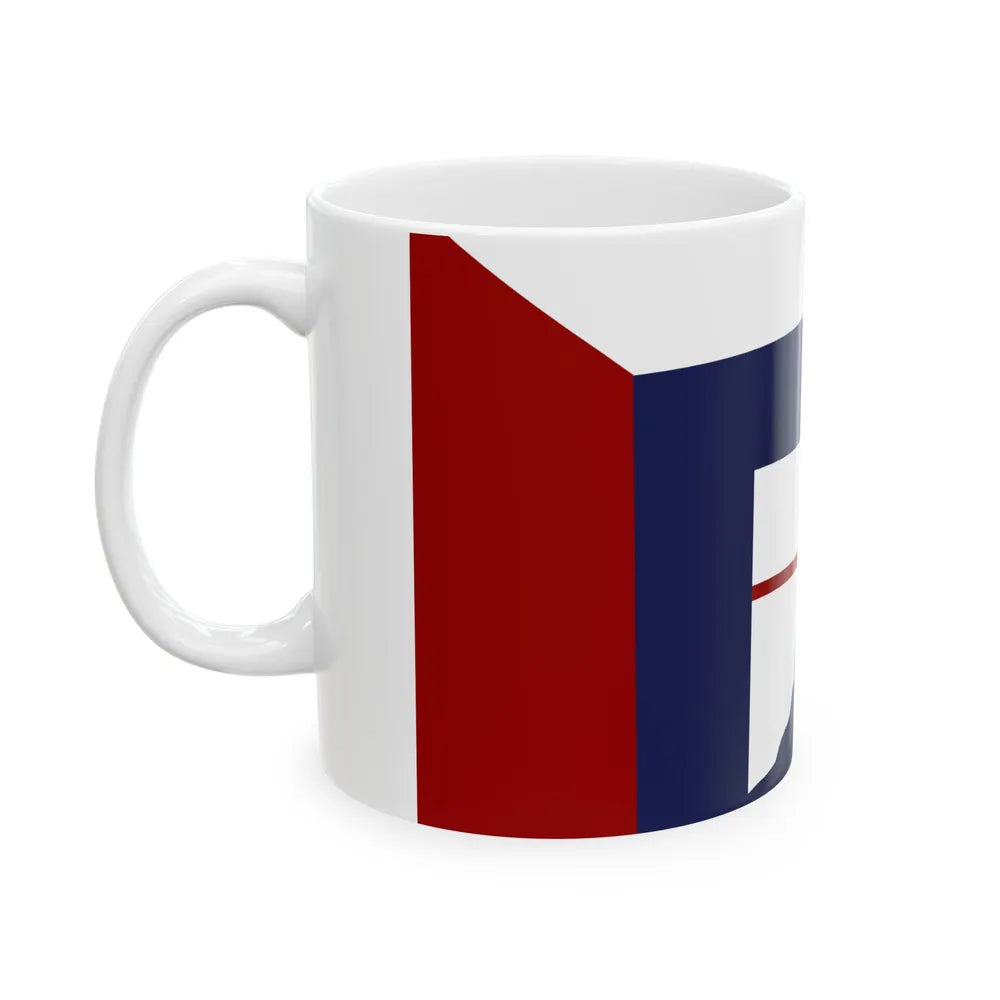 Flag of Lucas County Ohio (United States) White Coffee Mug - Go Mug Yourself
