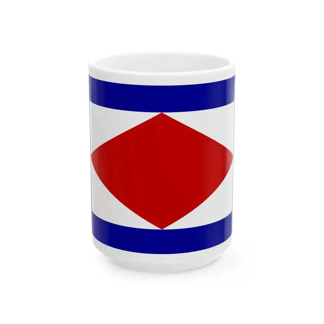Flag of Lucca 1801-1805 (Italy) White Coffee Mug 15oz - Go Mug Yourself