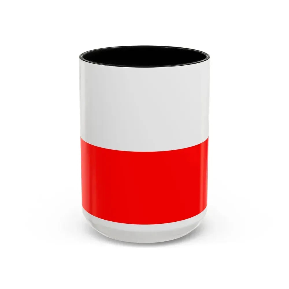 Flag of Lucca Italy - Accent Coffee Mug 15oz Black - Go Mug Yourself