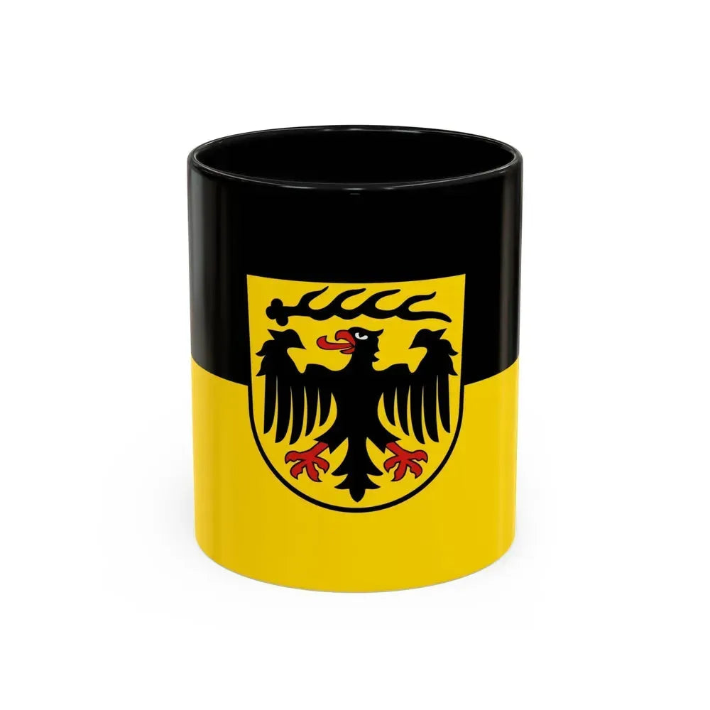 Flag of Ludwigsburg Germany - Accent Coffee Mug 11oz Black - Go Mug Yourself