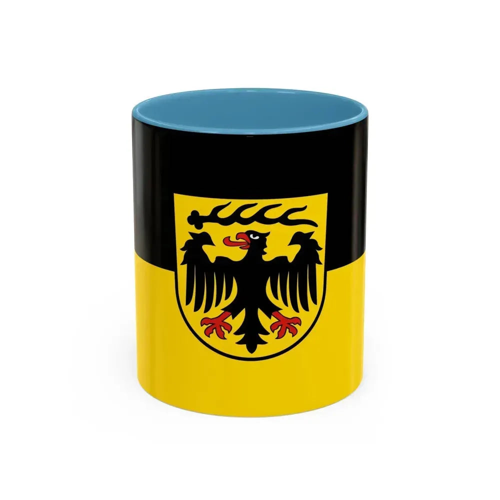 Flag of Ludwigsburg Germany - Accent Coffee Mug 11oz Light Blue - Go Mug Yourself