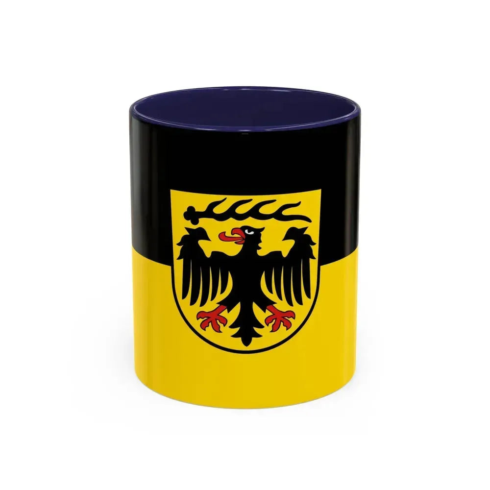 Flag of Ludwigsburg Germany - Accent Coffee Mug 11oz Navy - Go Mug Yourself