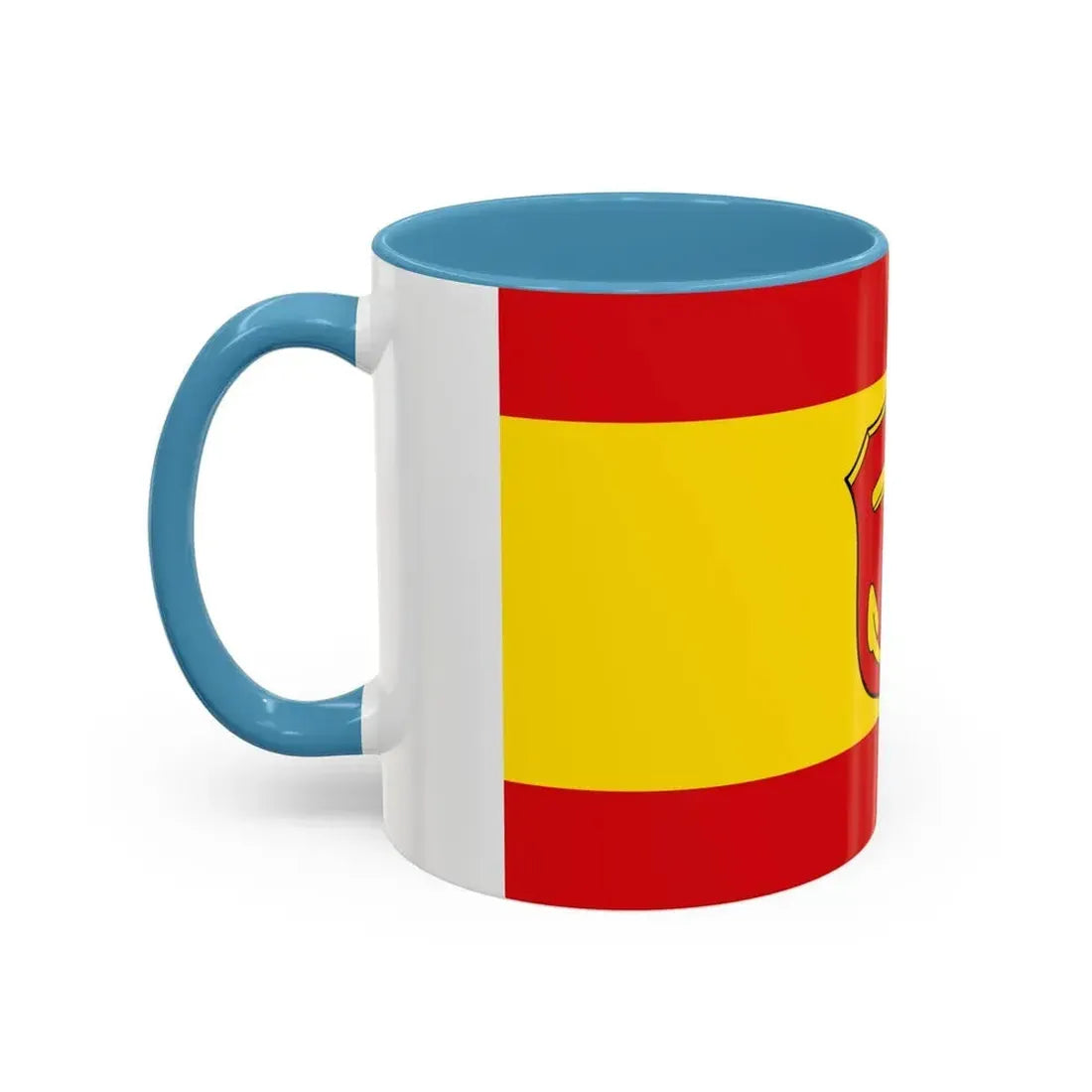 Flag of Ludwigshafen am Rhein Germany - Accent Coffee Mug - Go Mug Yourself