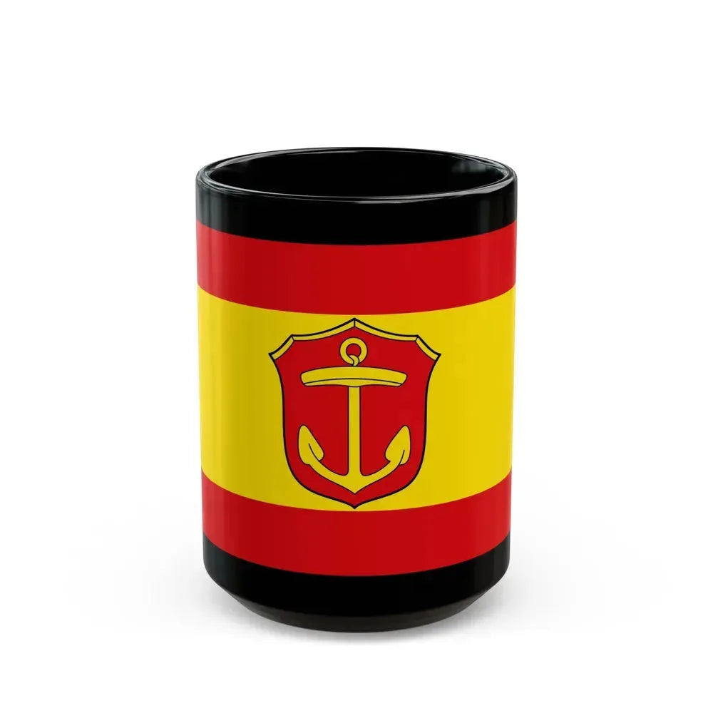 Flag of Ludwigshafen am Rhein Germany - Black Coffee Mug 15oz - Go Mug Yourself