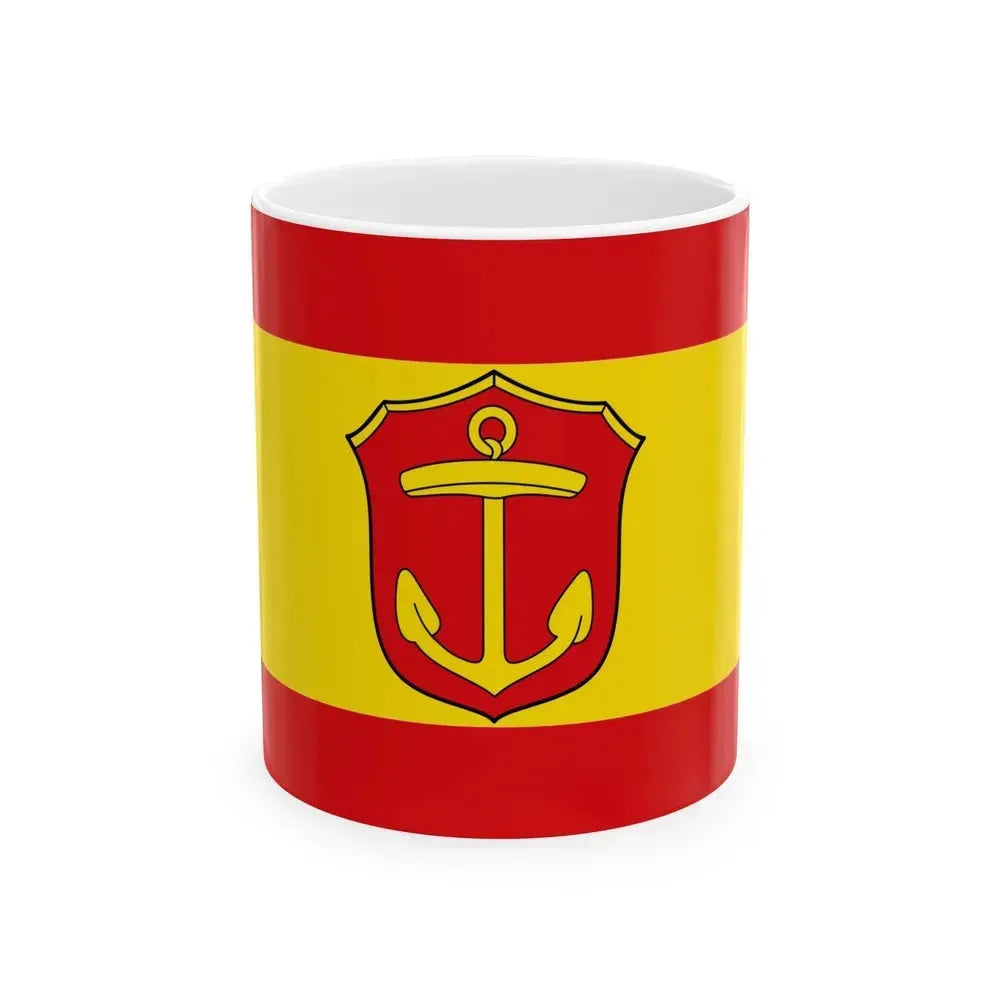 Flag of Ludwigshafen am Rhein Germany - White Coffee Mug 11oz - Go Mug Yourself