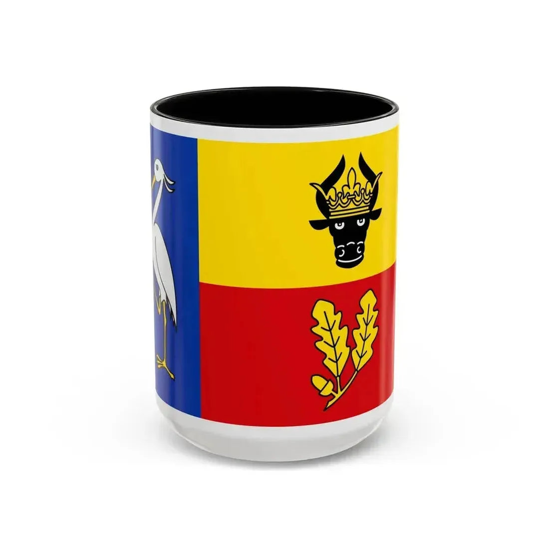 Flag of Ludwigslust Parchim Germany - Accent Coffee Mug 15oz Black - Go Mug Yourself