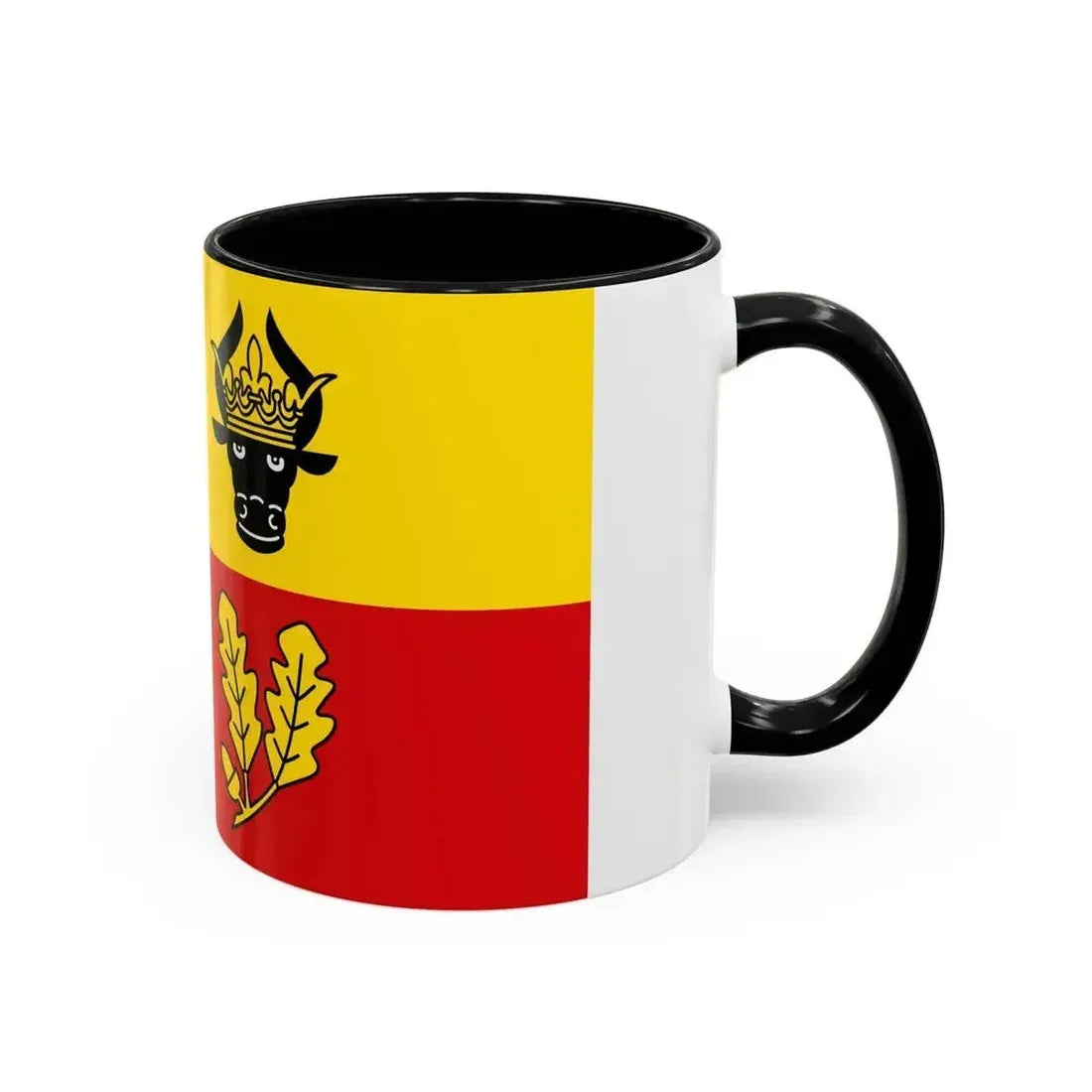 Flag of Ludwigslust Parchim Germany - Accent Coffee Mug - Go Mug Yourself