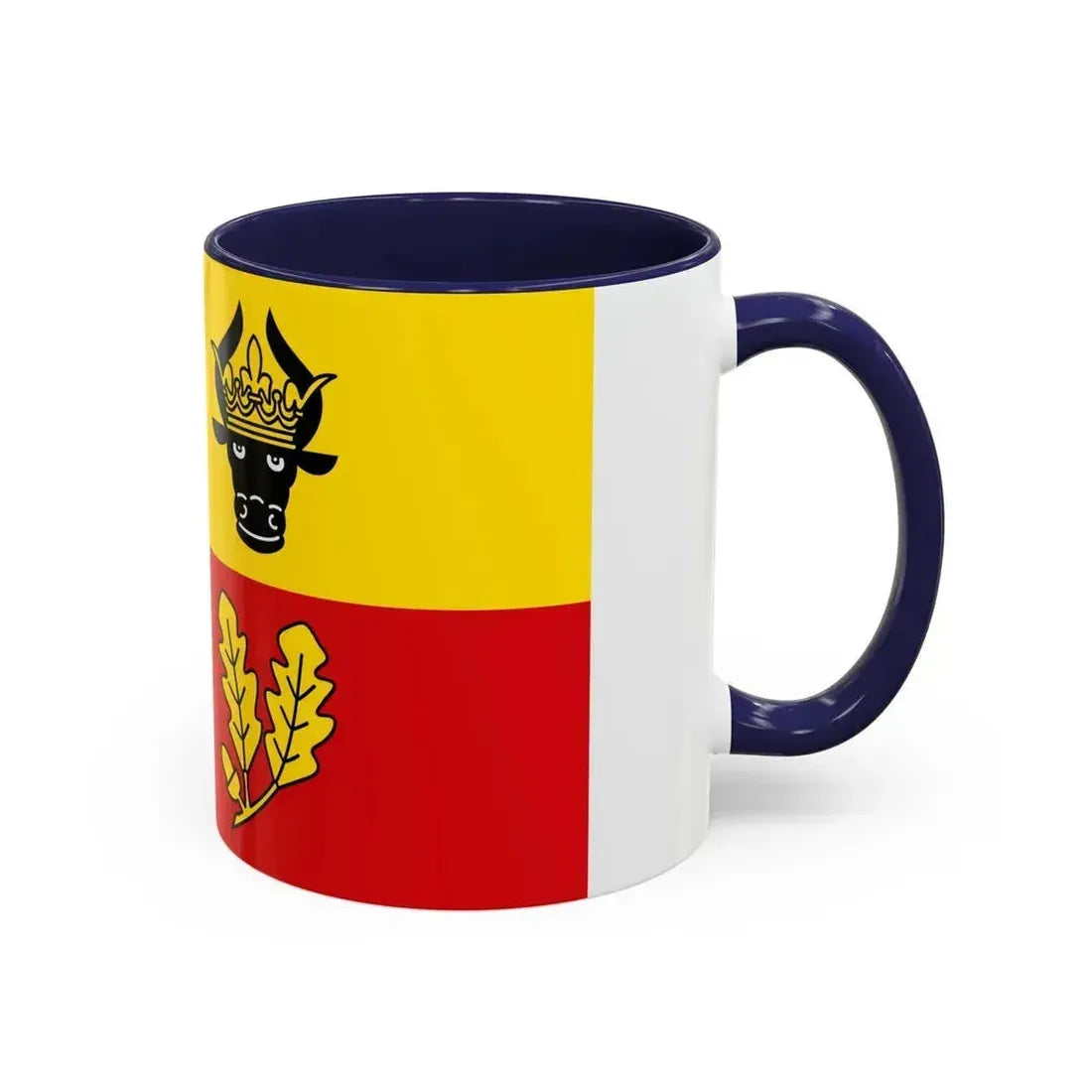 Flag of Ludwigslust Parchim Germany - Accent Coffee Mug - Go Mug Yourself