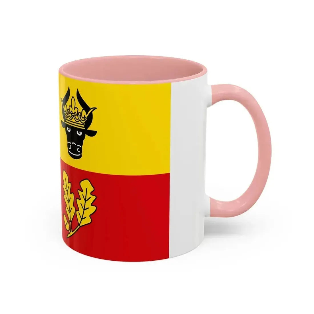 Flag of Ludwigslust Parchim Germany - Accent Coffee Mug - Go Mug Yourself