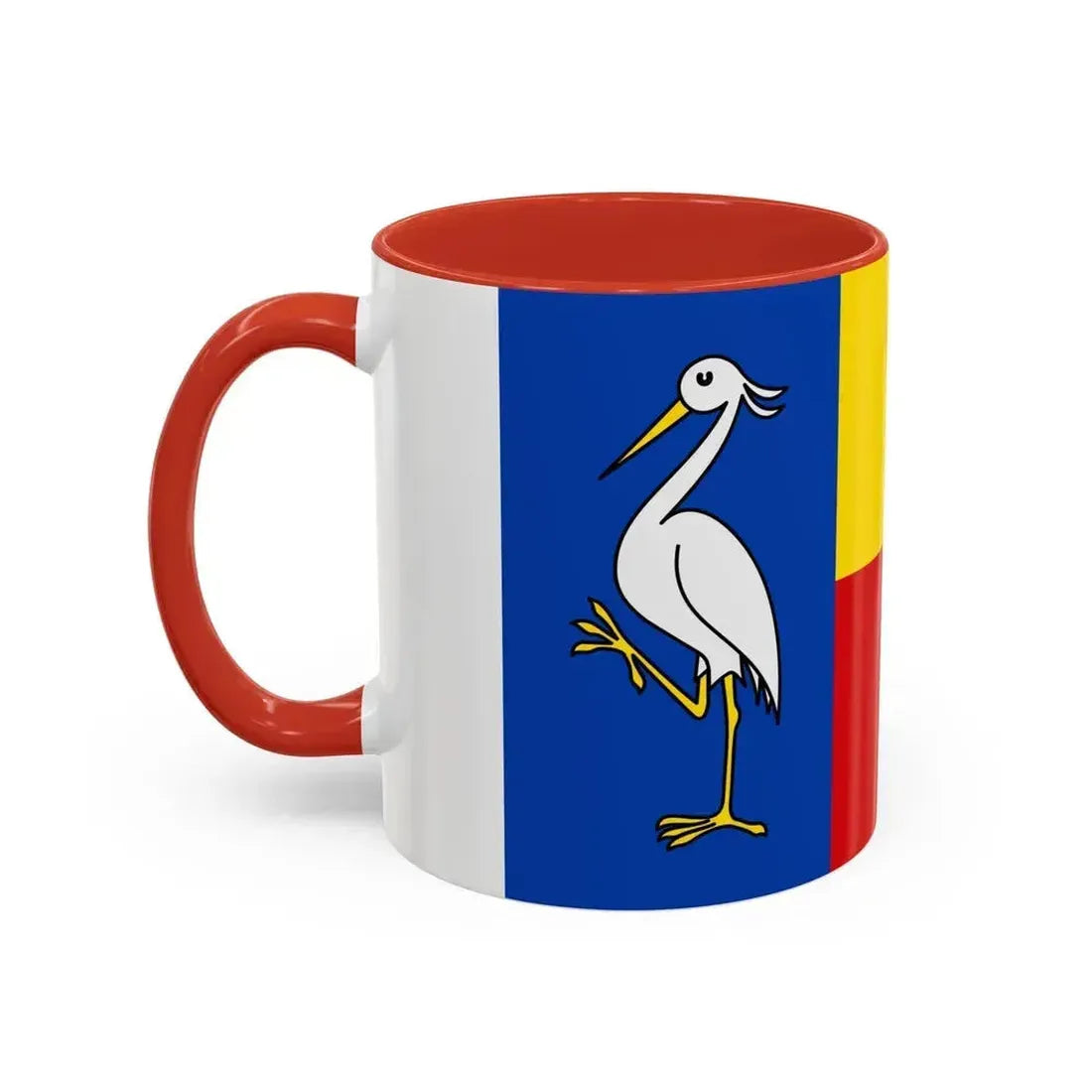 Flag of Ludwigslust Parchim Germany - Accent Coffee Mug - Go Mug Yourself