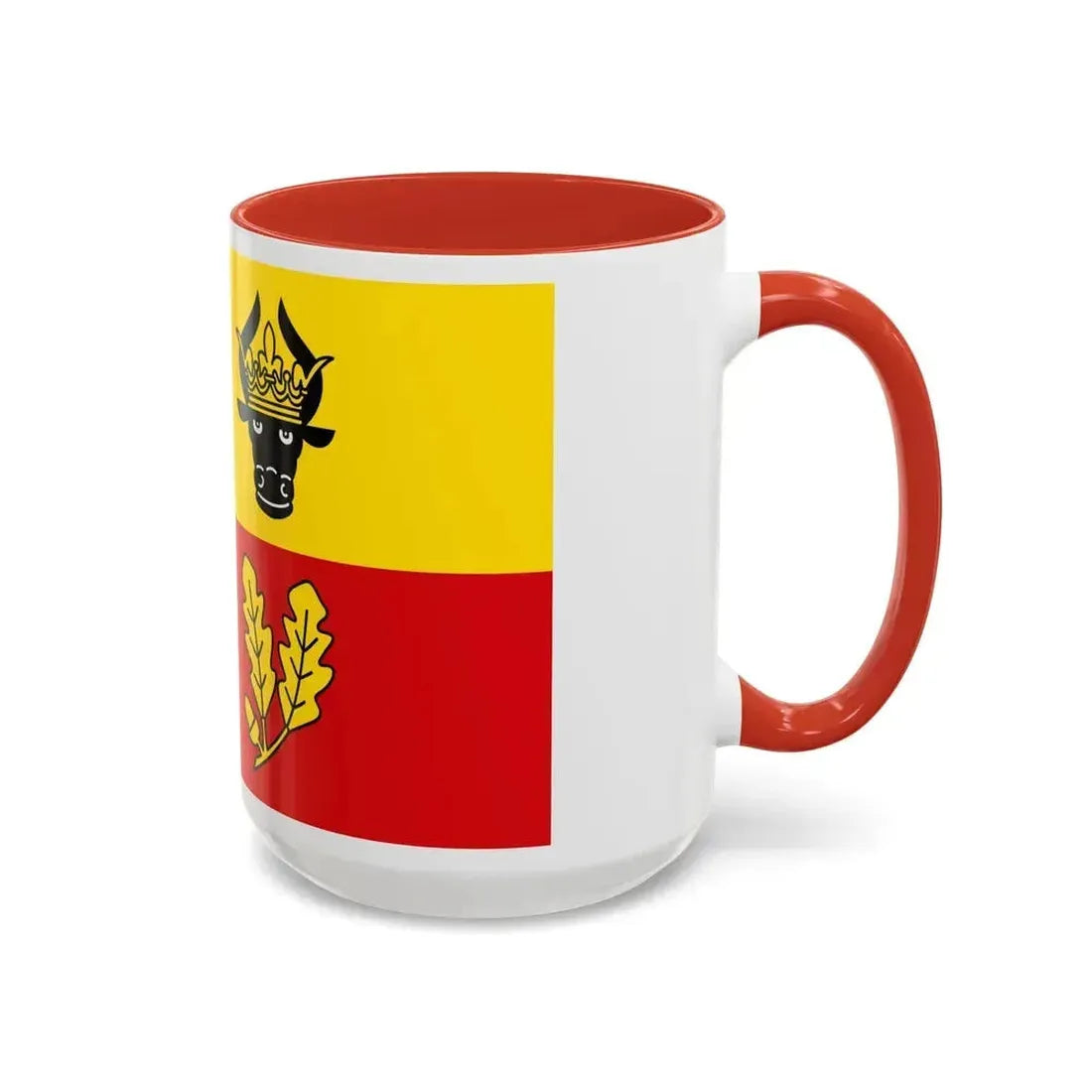 Flag of Ludwigslust Parchim Germany - Accent Coffee Mug - Go Mug Yourself