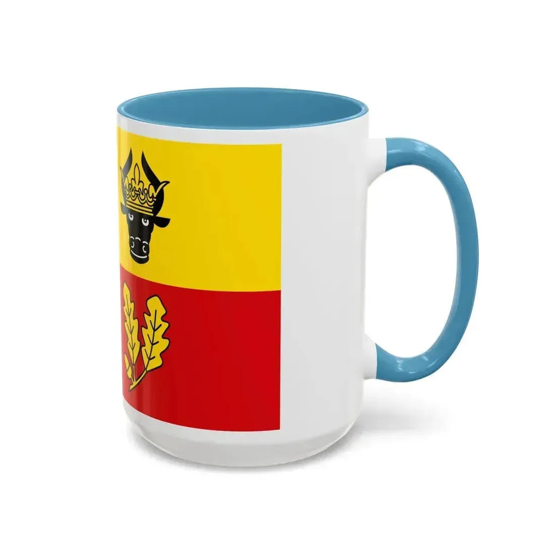 Flag of Ludwigslust Parchim Germany - Accent Coffee Mug - Go Mug Yourself