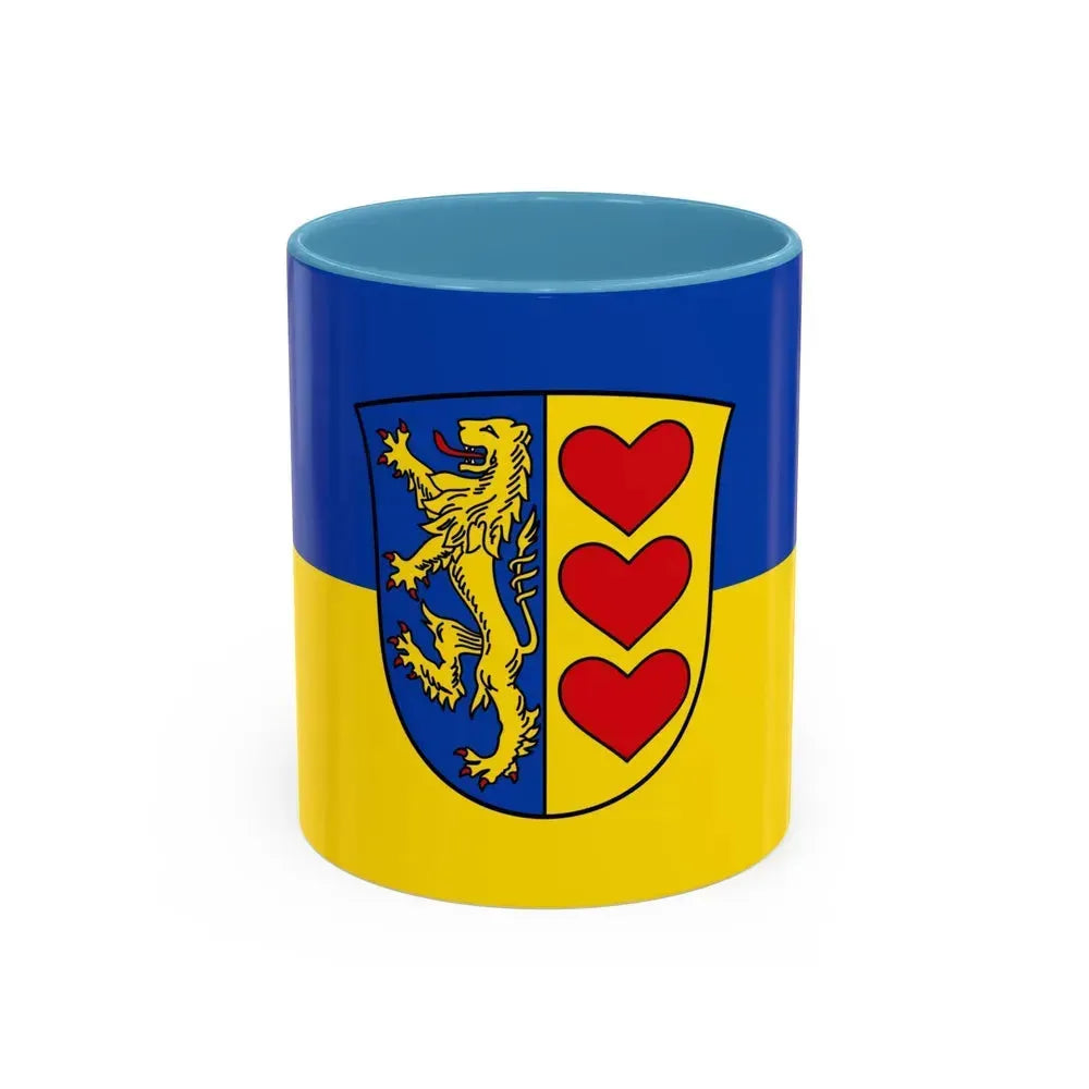 Flag of Lueneburg Germany - Accent Coffee Mug 11oz Light Blue - Go Mug Yourself