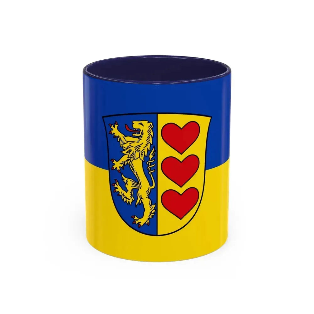 Flag of Lueneburg Germany - Accent Coffee Mug 11oz Navy - Go Mug Yourself