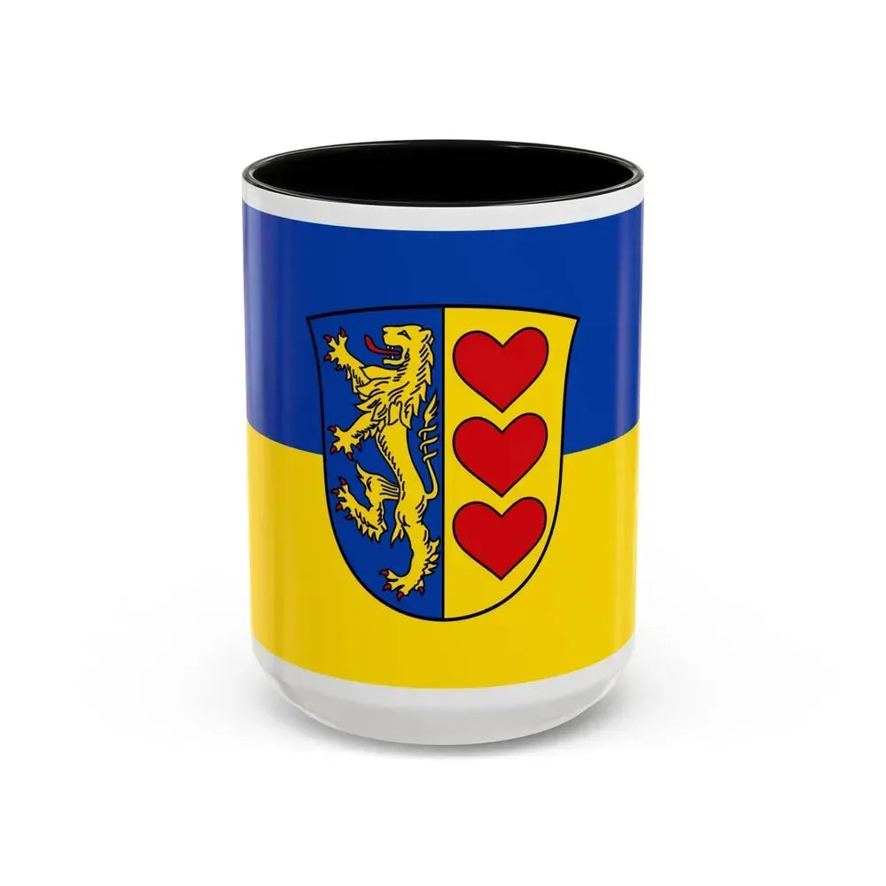 Flag of Lueneburg Germany - Accent Coffee Mug 15oz Black - Go Mug Yourself