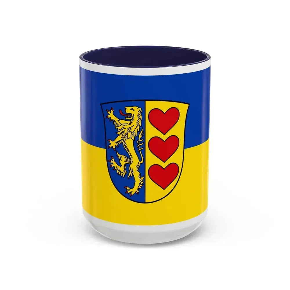 Flag of Lueneburg Germany - Accent Coffee Mug 15oz Navy - Go Mug Yourself