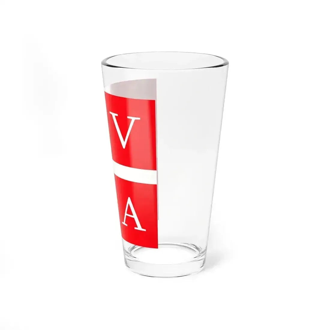 Flag of Lugano Switzerland - Pint Glass 16oz - Go Mug Yourself