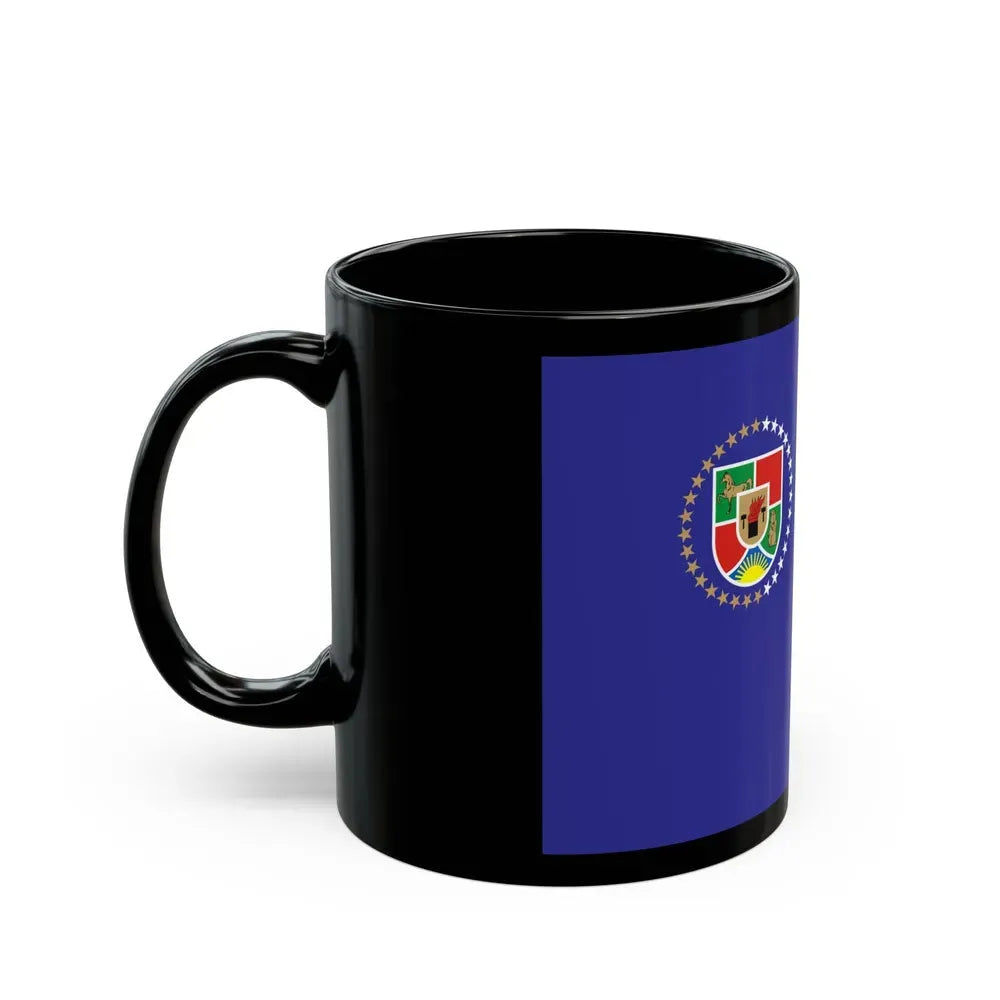 Flag of Luhansk Oblast Ukraine - Black Coffee Mug - Go Mug Yourself
