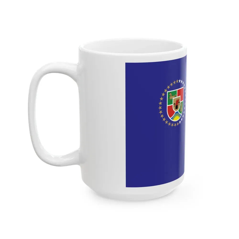 Flag of Luhansk Oblast Ukraine - White Coffee Mug - Go Mug Yourself
