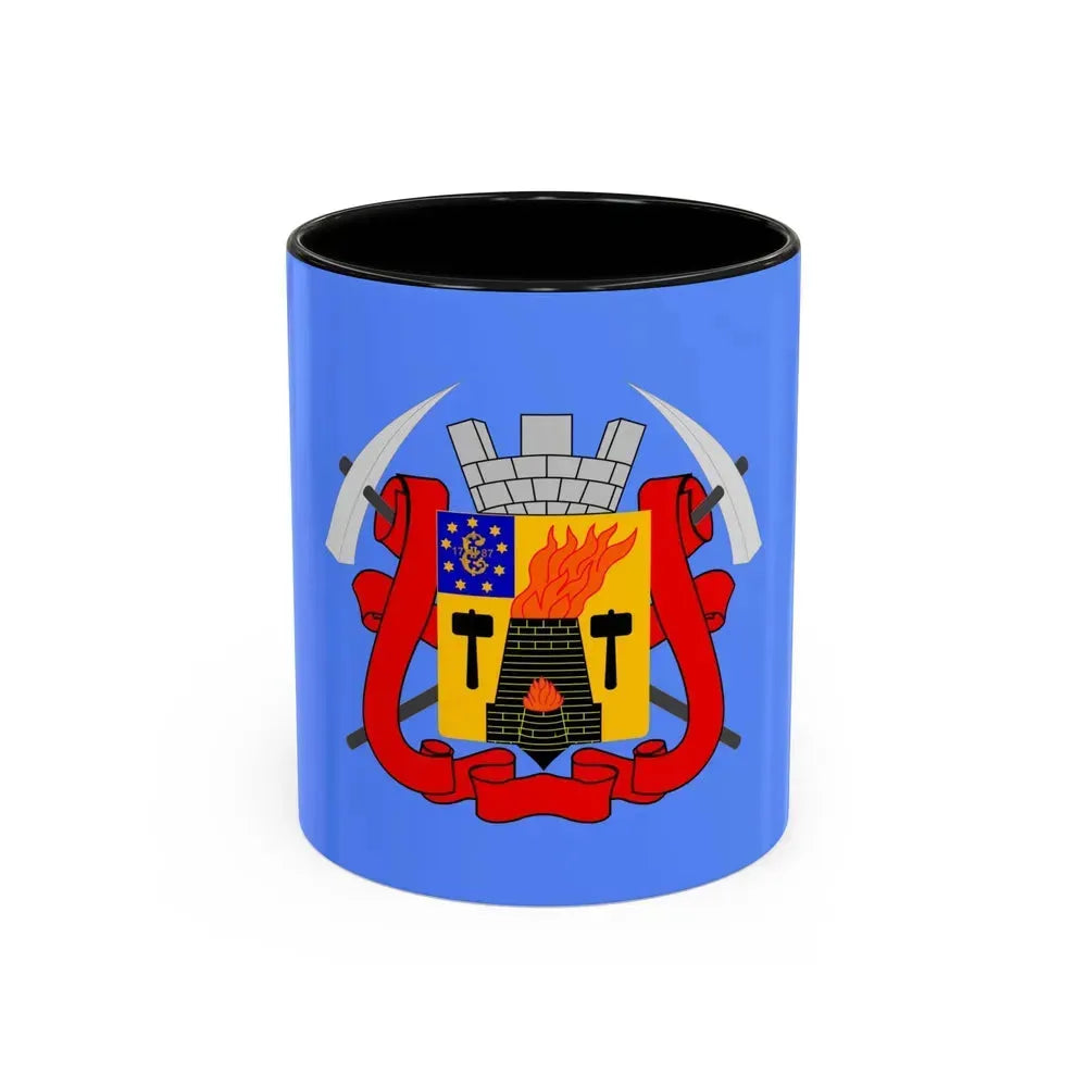 Flag of Luhansk Ukraine - Accent Coffee Mug 11oz Black - Go Mug Yourself