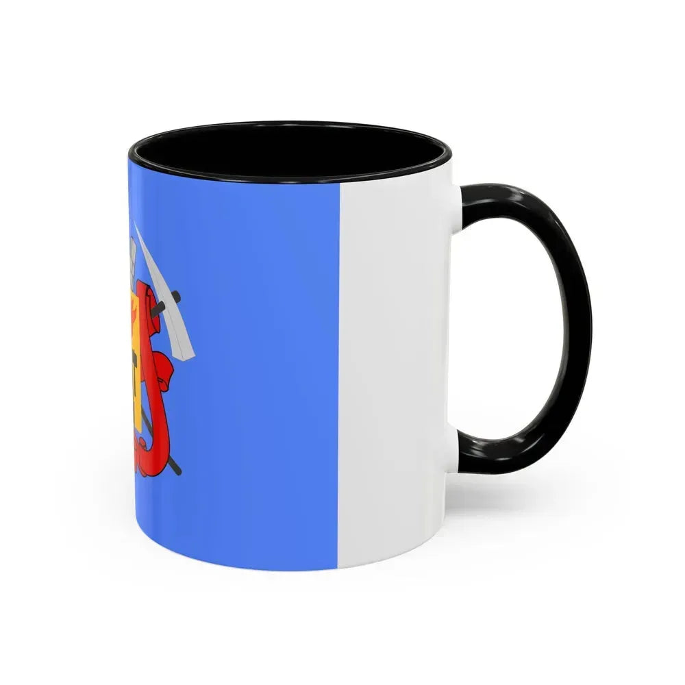 Flag of Luhansk Ukraine - Accent Coffee Mug - Go Mug Yourself