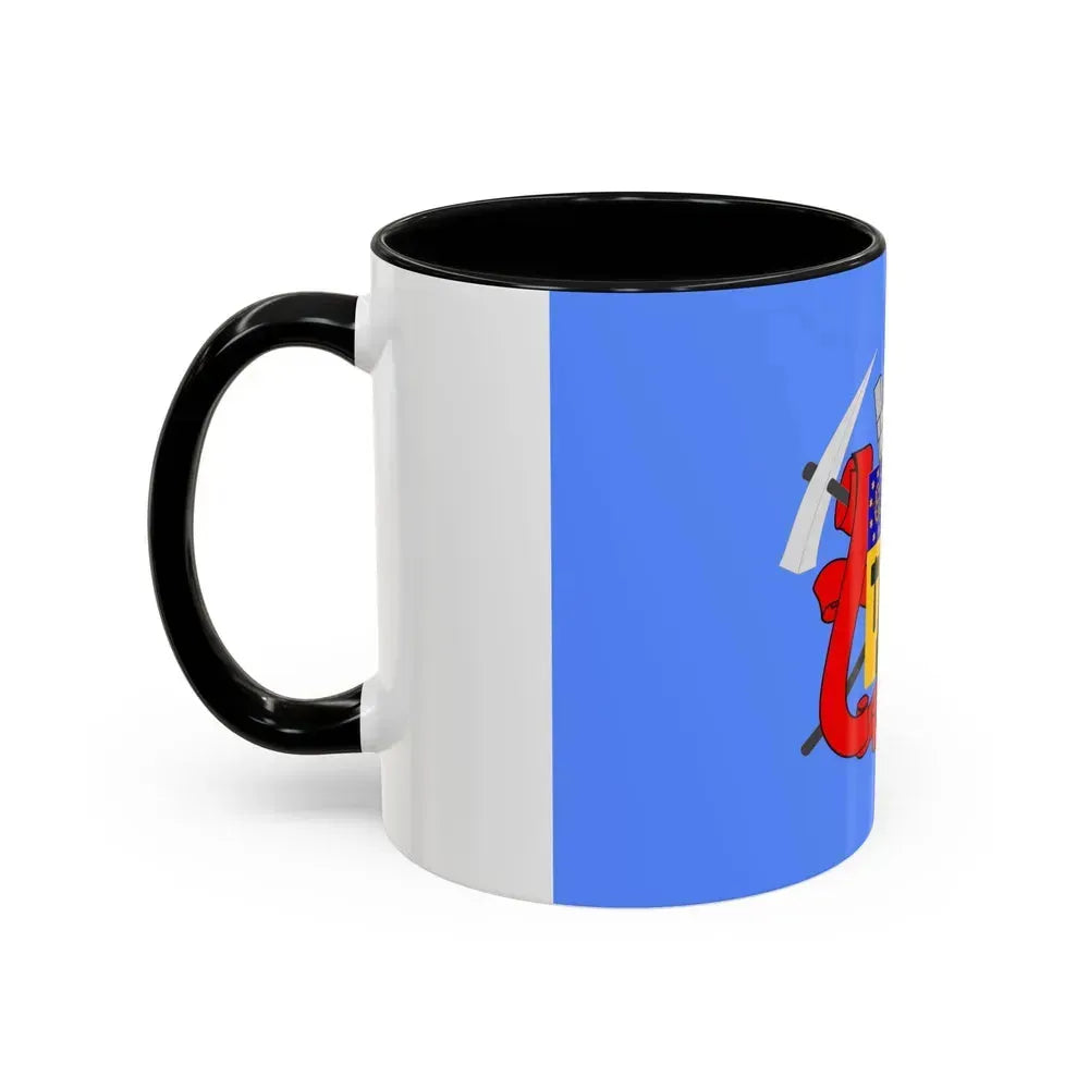 Flag of Luhansk Ukraine - Accent Coffee Mug - Go Mug Yourself