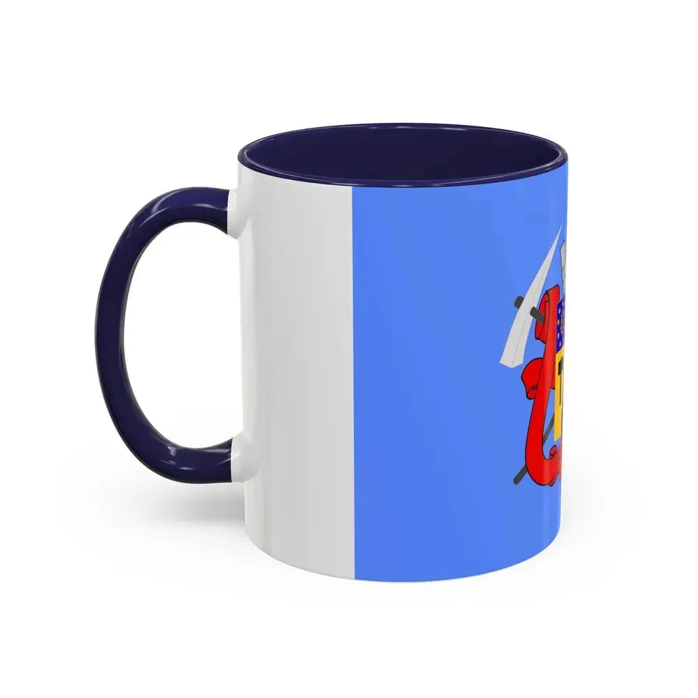 Flag of Luhansk Ukraine - Accent Coffee Mug - Go Mug Yourself