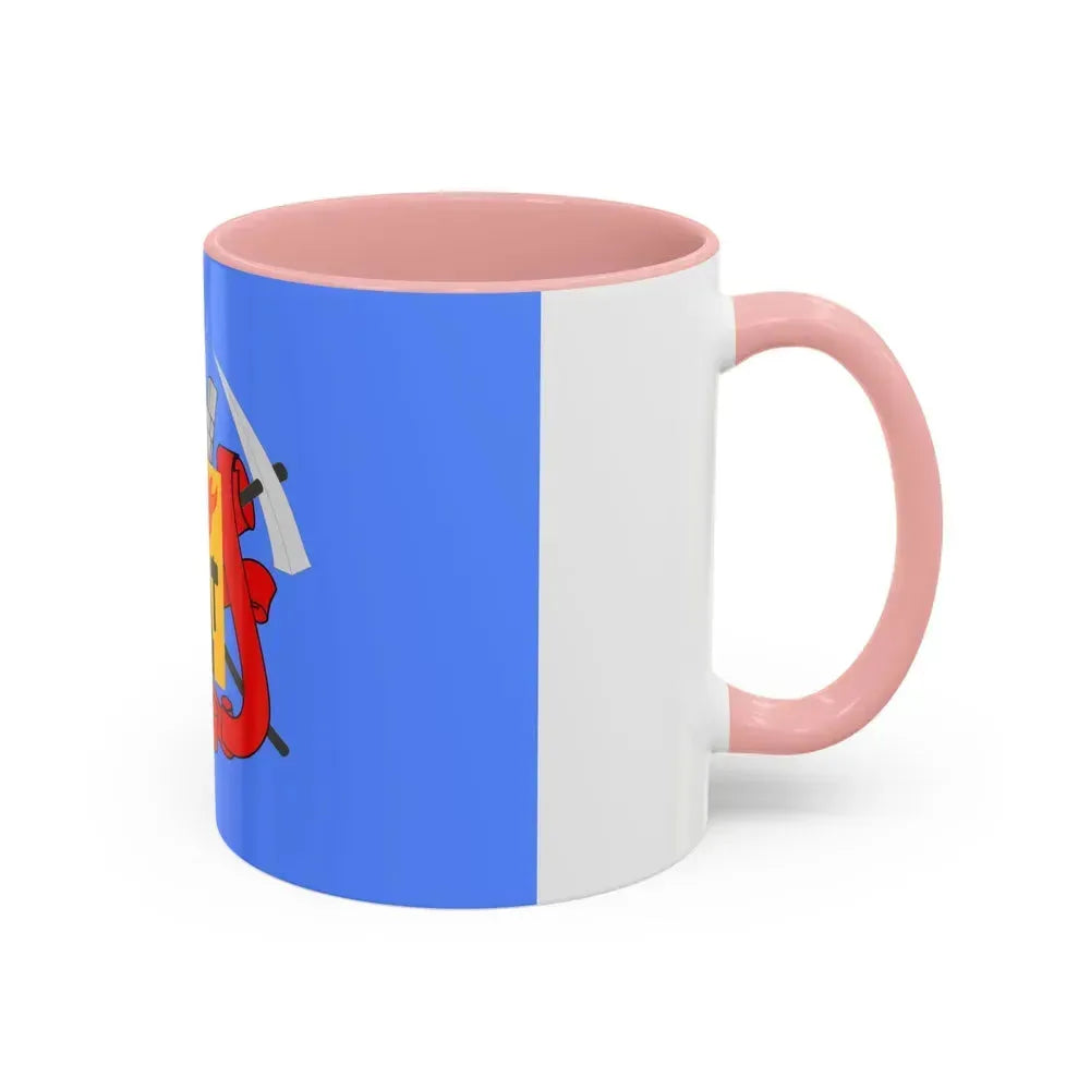 Flag of Luhansk Ukraine - Accent Coffee Mug - Go Mug Yourself