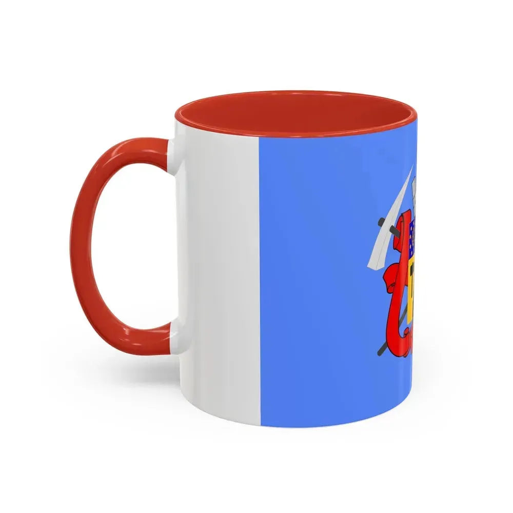 Flag of Luhansk Ukraine - Accent Coffee Mug - Go Mug Yourself