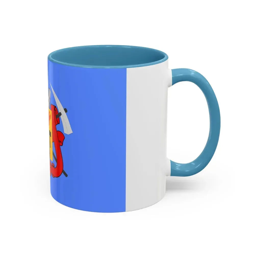 Flag of Luhansk Ukraine - Accent Coffee Mug - Go Mug Yourself