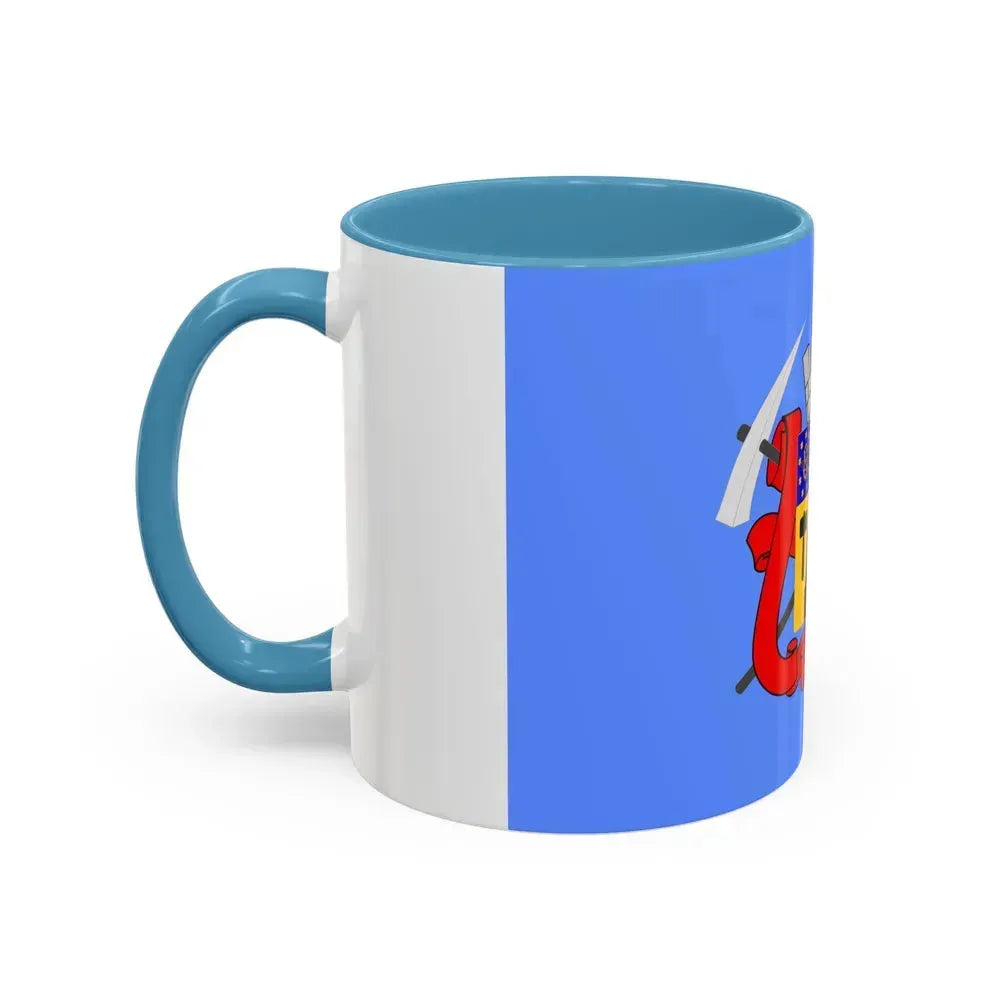 Flag of Luhansk Ukraine - Accent Coffee Mug - Go Mug Yourself