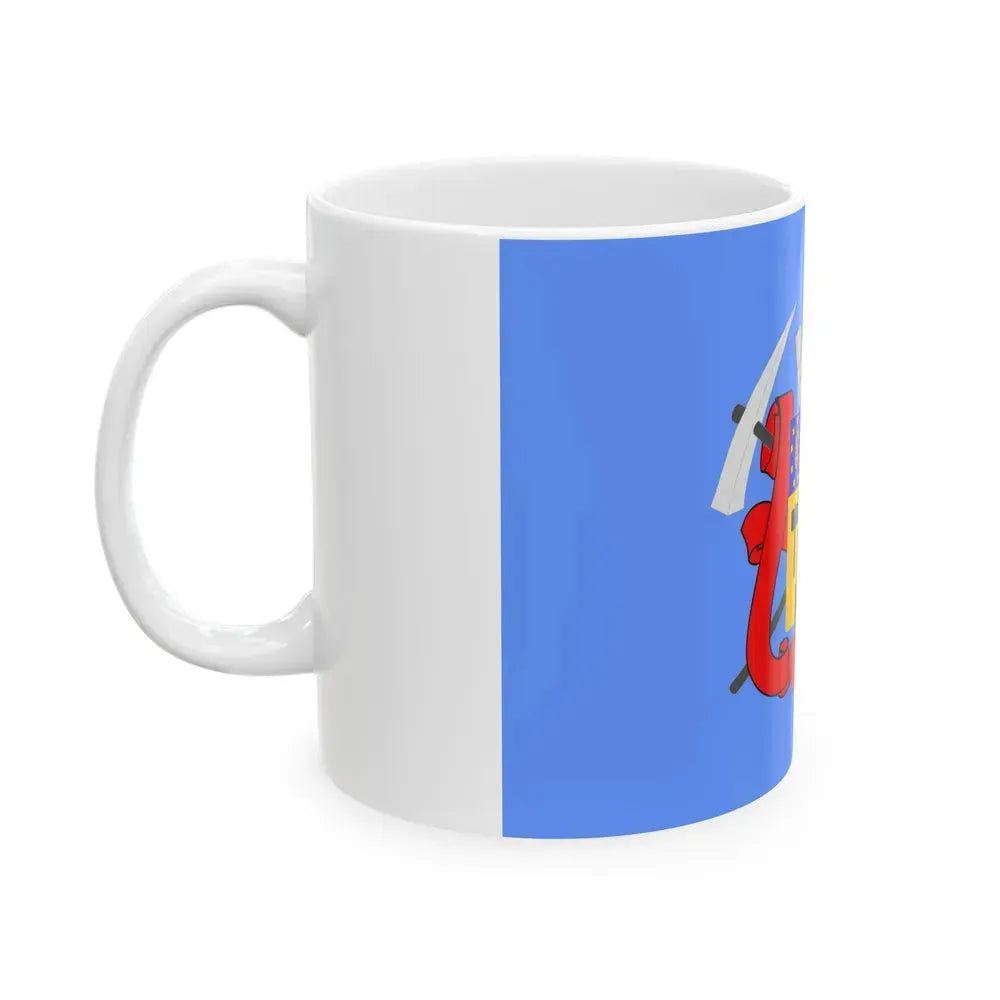 Flag of Luhansk Ukraine - White Coffee Mug - Go Mug Yourself