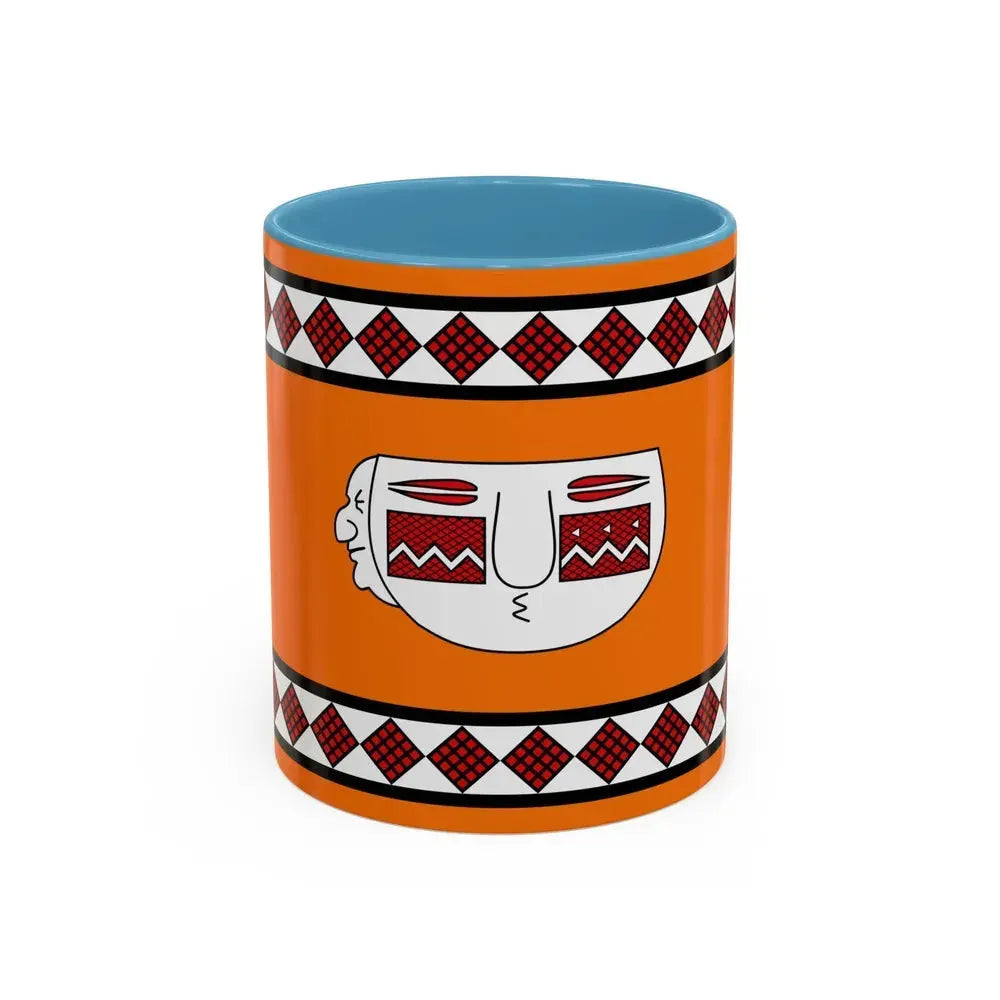 Flag of Lule people - Accent Coffee Mug 11oz Light Blue - Go Mug Yourself
