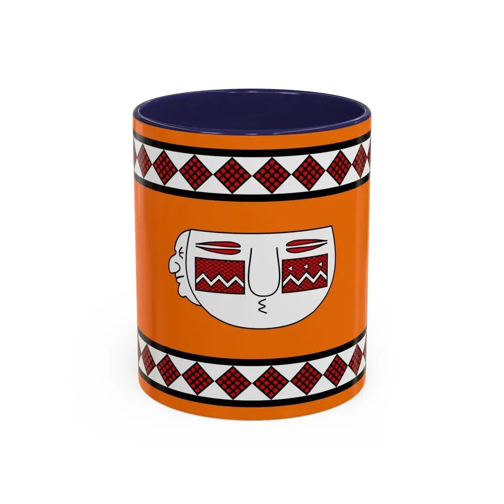 Flag of Lule people - Accent Coffee Mug 11oz Navy - Go Mug Yourself