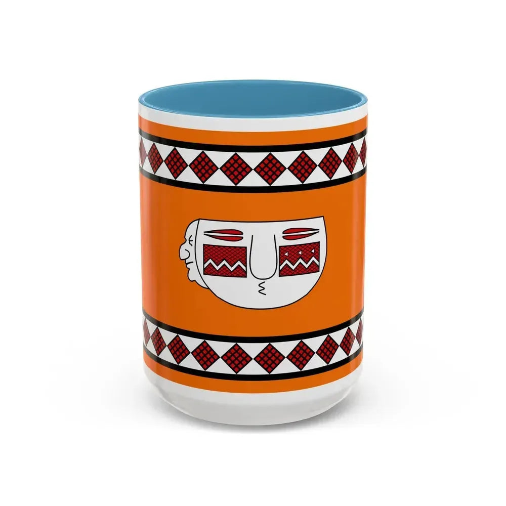 Flag of Lule people - Accent Coffee Mug 15oz Light Blue - Go Mug Yourself