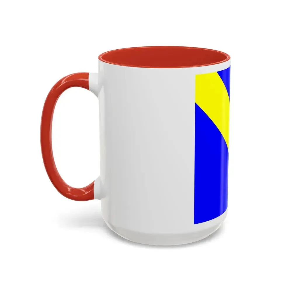 Flag of Lully Switzerland - Accent Coffee Mug - Go Mug Yourself