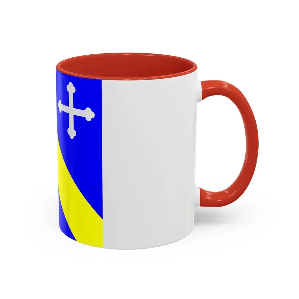 Flag of Lully Switzerland - Accent Coffee Mug - Go Mug Yourself