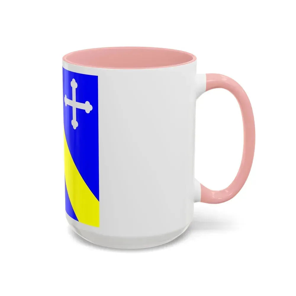Flag of Lully Switzerland - Accent Coffee Mug - Go Mug Yourself