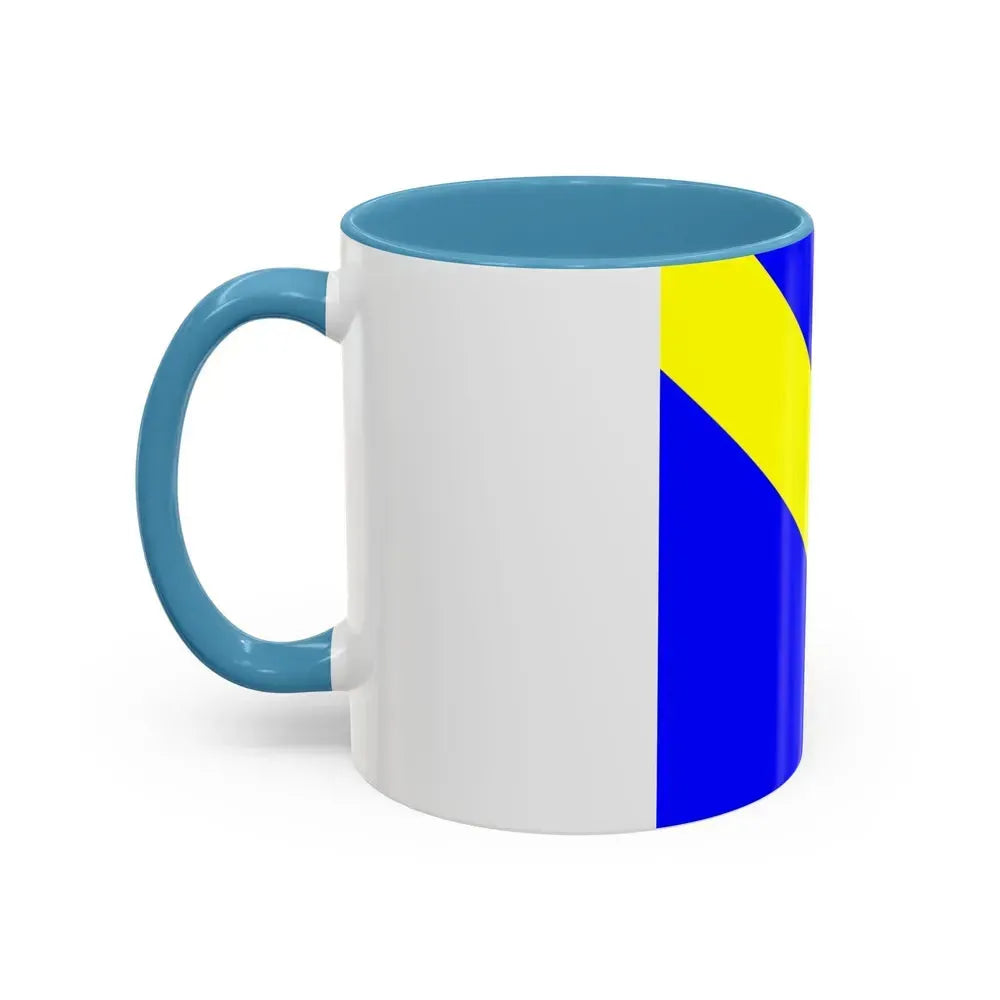 Flag of Lully Switzerland - Accent Coffee Mug - Go Mug Yourself