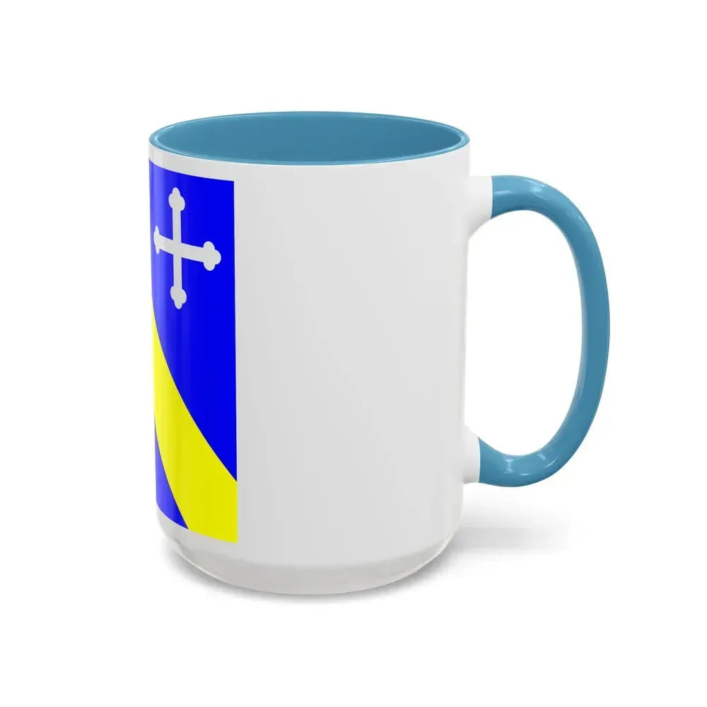 Flag of Lully Switzerland - Accent Coffee Mug - Go Mug Yourself