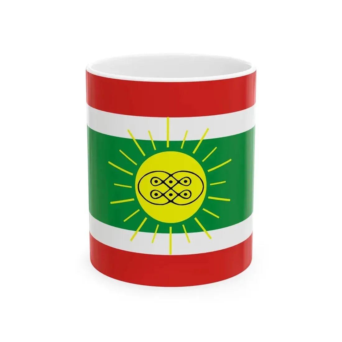 Flag of Lunda Tchokwe (Angola) White Coffee Mug 11oz - Go Mug Yourself