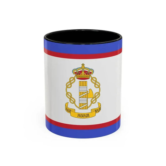 Flag of luogotenente generale in Albania of the Kingdom of Italy - Accent Coffee Mug 11oz Black - Go Mug Yourself