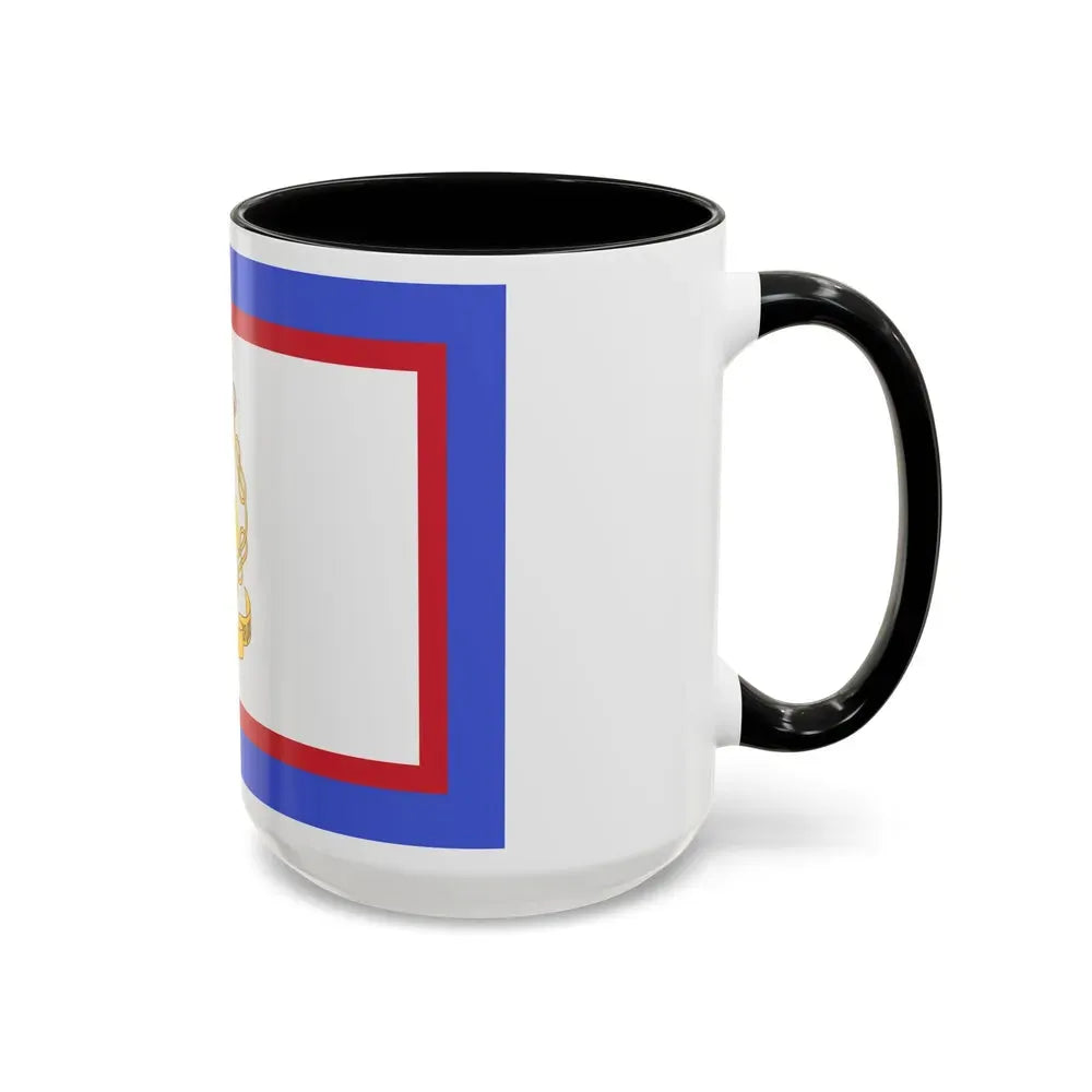 Flag of luogotenente generale in Albania of the Kingdom of Italy - Accent Coffee Mug - Go Mug Yourself