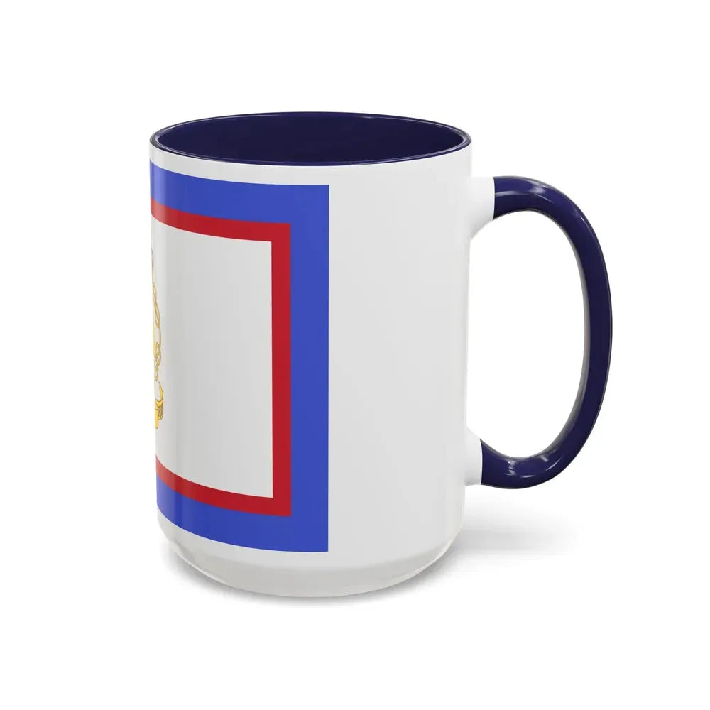 Flag of luogotenente generale in Albania of the Kingdom of Italy - Accent Coffee Mug - Go Mug Yourself