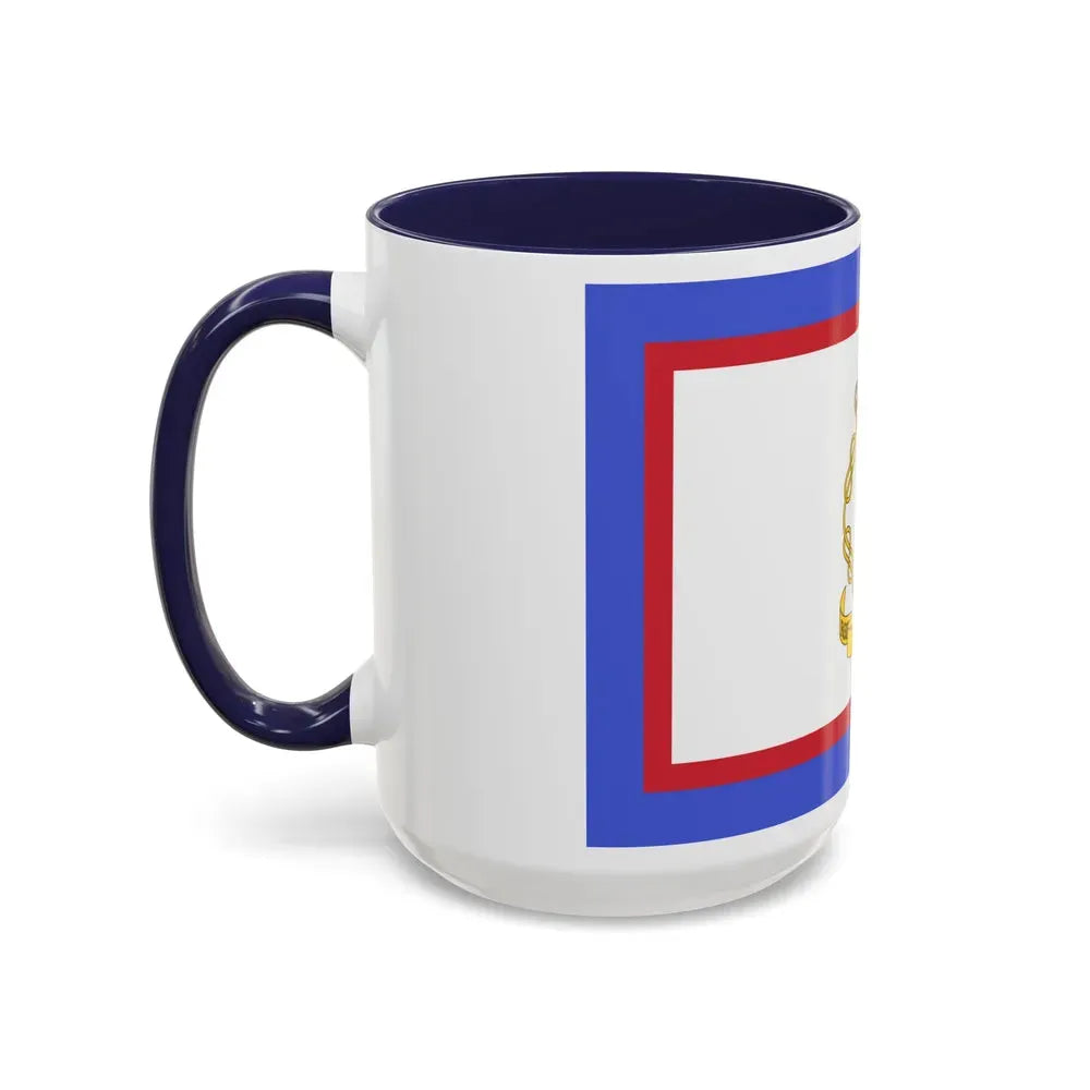 Flag of luogotenente generale in Albania of the Kingdom of Italy - Accent Coffee Mug - Go Mug Yourself