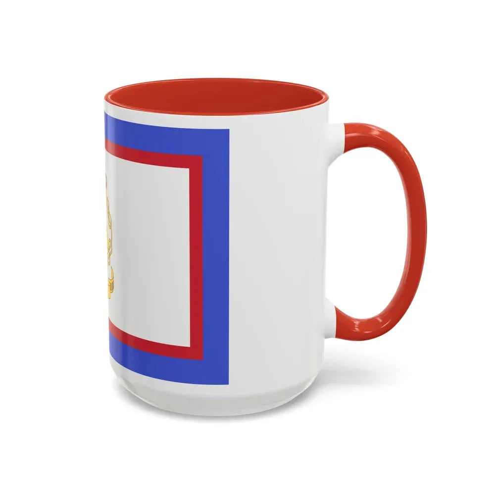 Flag of luogotenente generale in Albania of the Kingdom of Italy - Accent Coffee Mug - Go Mug Yourself
