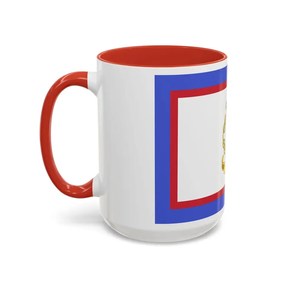 Flag of luogotenente generale in Albania of the Kingdom of Italy - Accent Coffee Mug - Go Mug Yourself