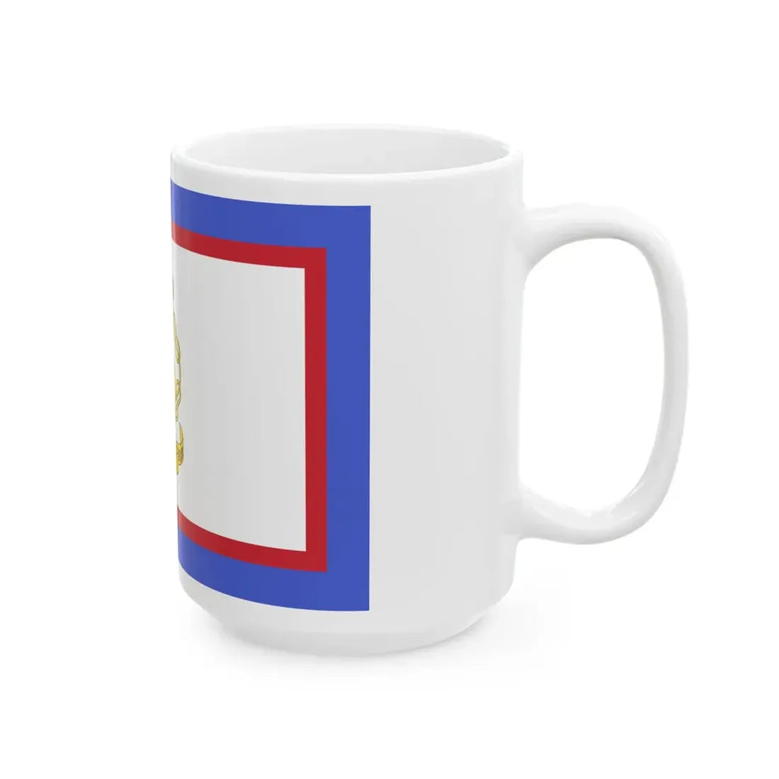 Flag of luogotenente generale in Albania of the Kingdom of Italy (Albania) White Coffee Mug - Go Mug Yourself