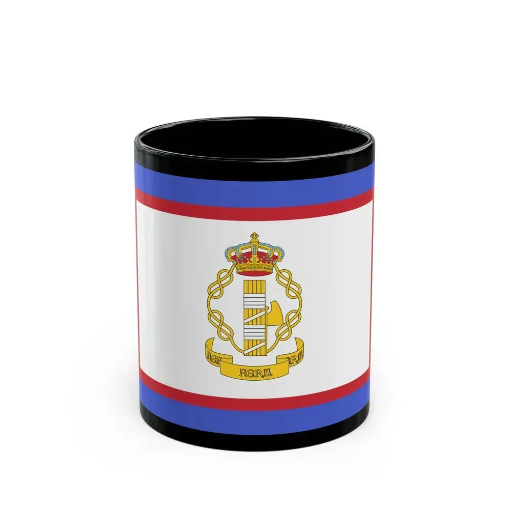 Flag of luogotenente generale in Albania of the Kingdom of Italy - Black Coffee Mug 11oz - Go Mug Yourself